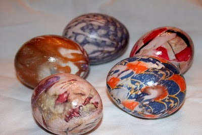 Silk Tie Dyed Easter Eggs: Not Safe for Consumption