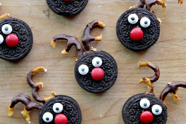 Holiday Recipes for Kids: Reindeer Cookies finished product