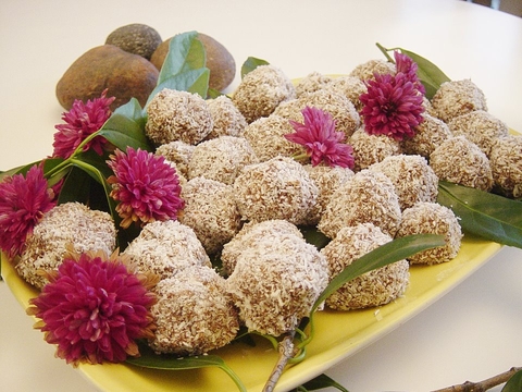 No Bake Chocolate Coconut Balls
