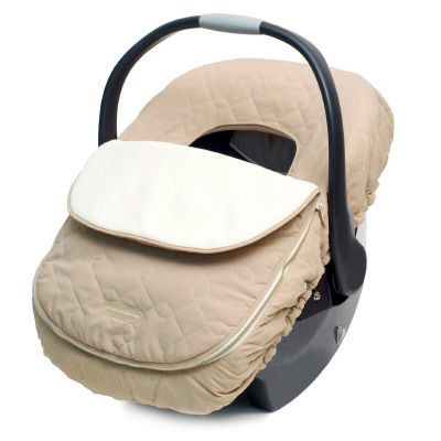 JJ Cole car seat cover in brown