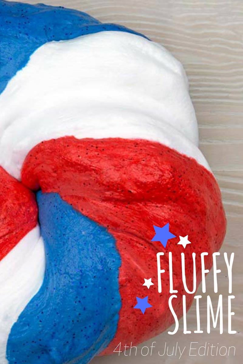 Kids love Slime.  Here is a fun way to get the kids involved at your BBQ with this Fluffy Slime 4th of July Edition.
