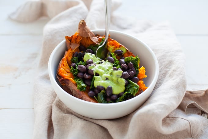 Vegan Loaded Sweet Potato 