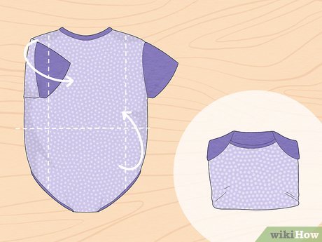 Image titled Fold Baby Clothes Step 2