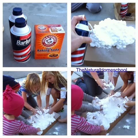 Make Your own Sensory Play Snow! 2 ingredient Recipe