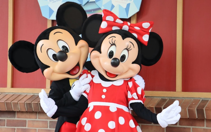 Mickey and Minnie in the Main Street USA
