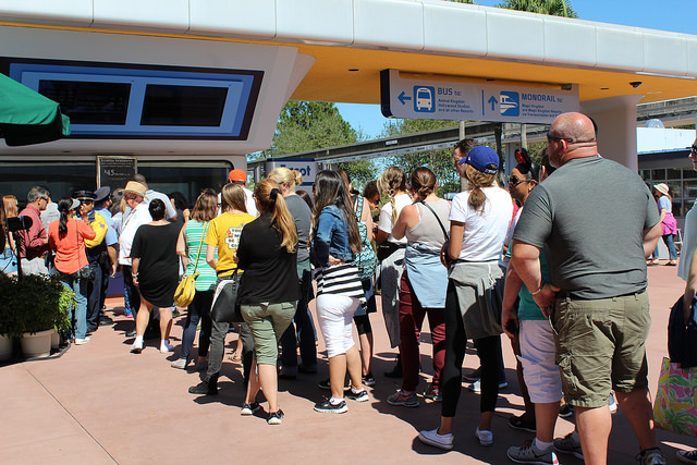 Standing in Line at Disney