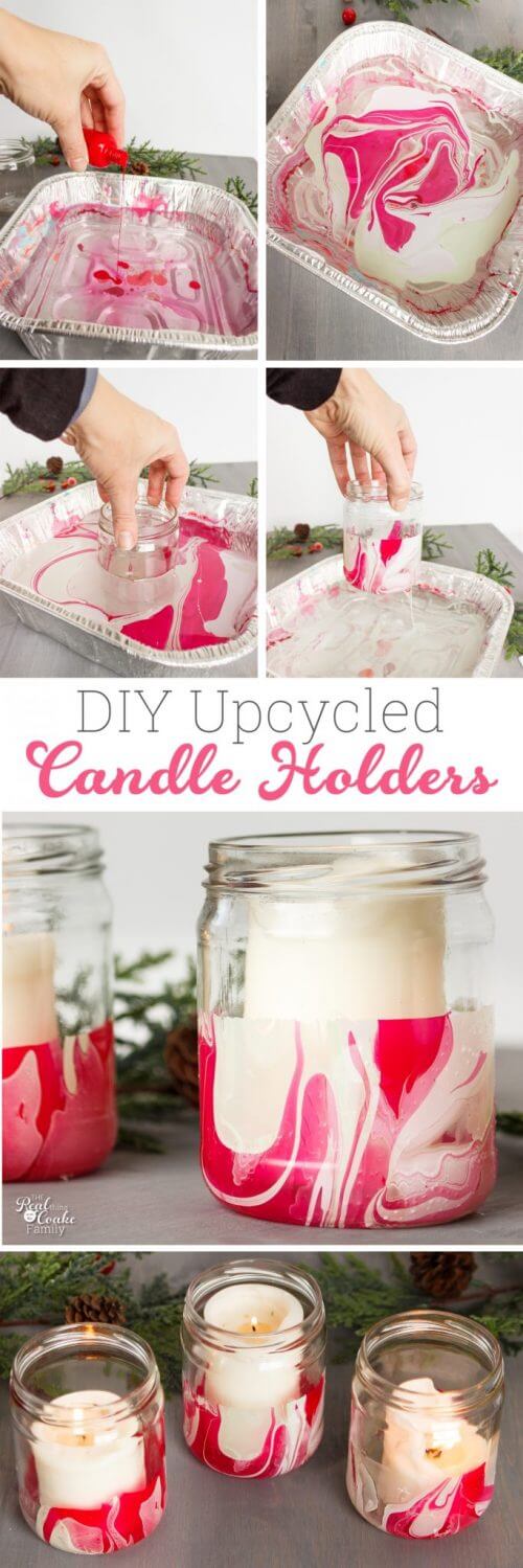 DIY Upcycled Candle Holders