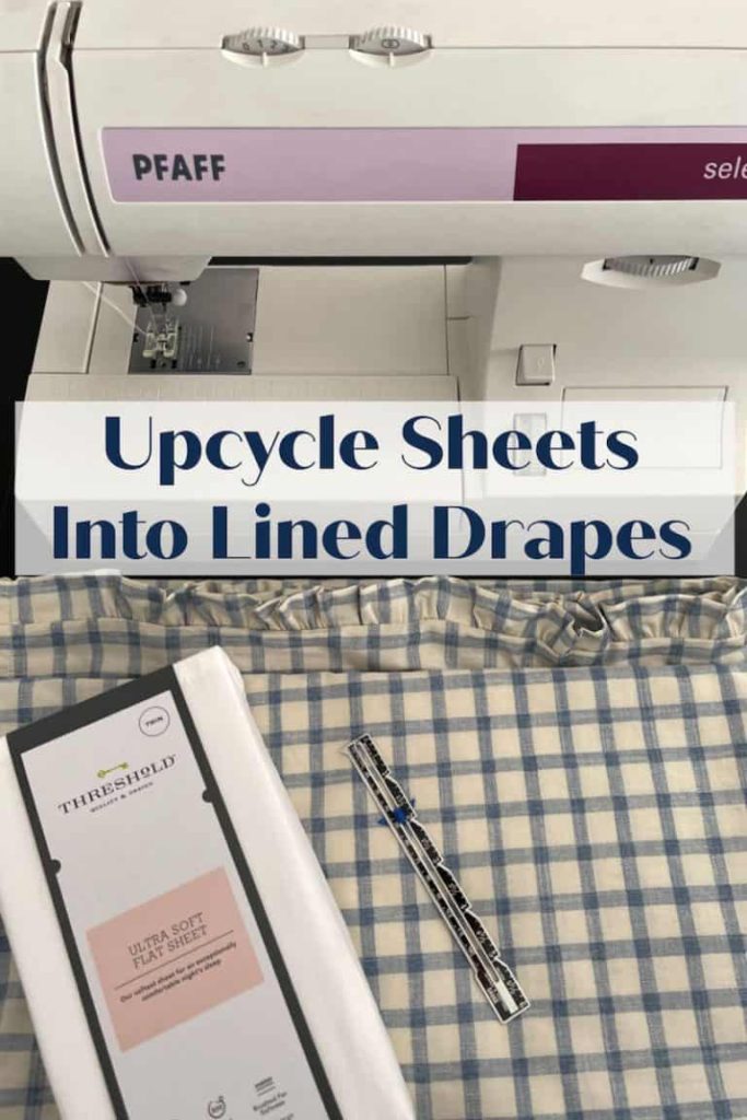 Upcycle Sheets into Drapes